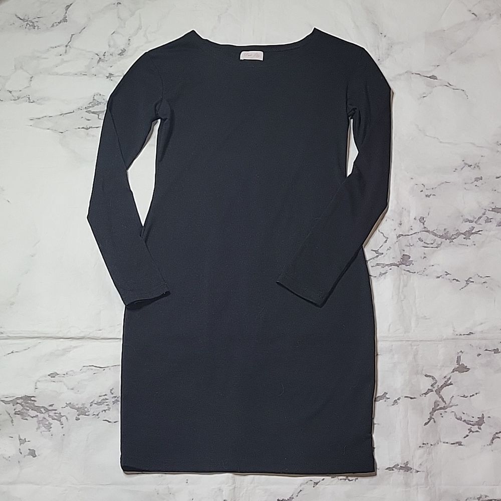 Pink Lily Black Long Sleeve Dress